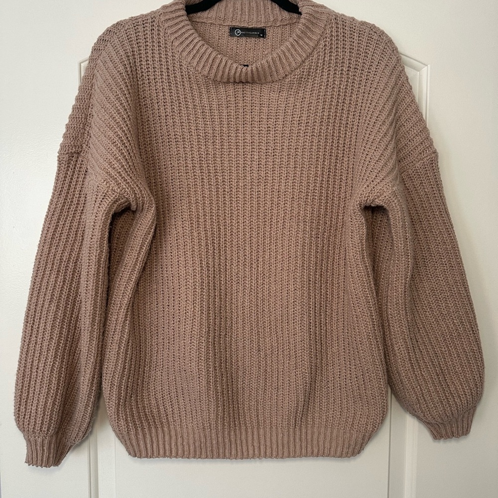 Cozy Knit Sweater in Taupe